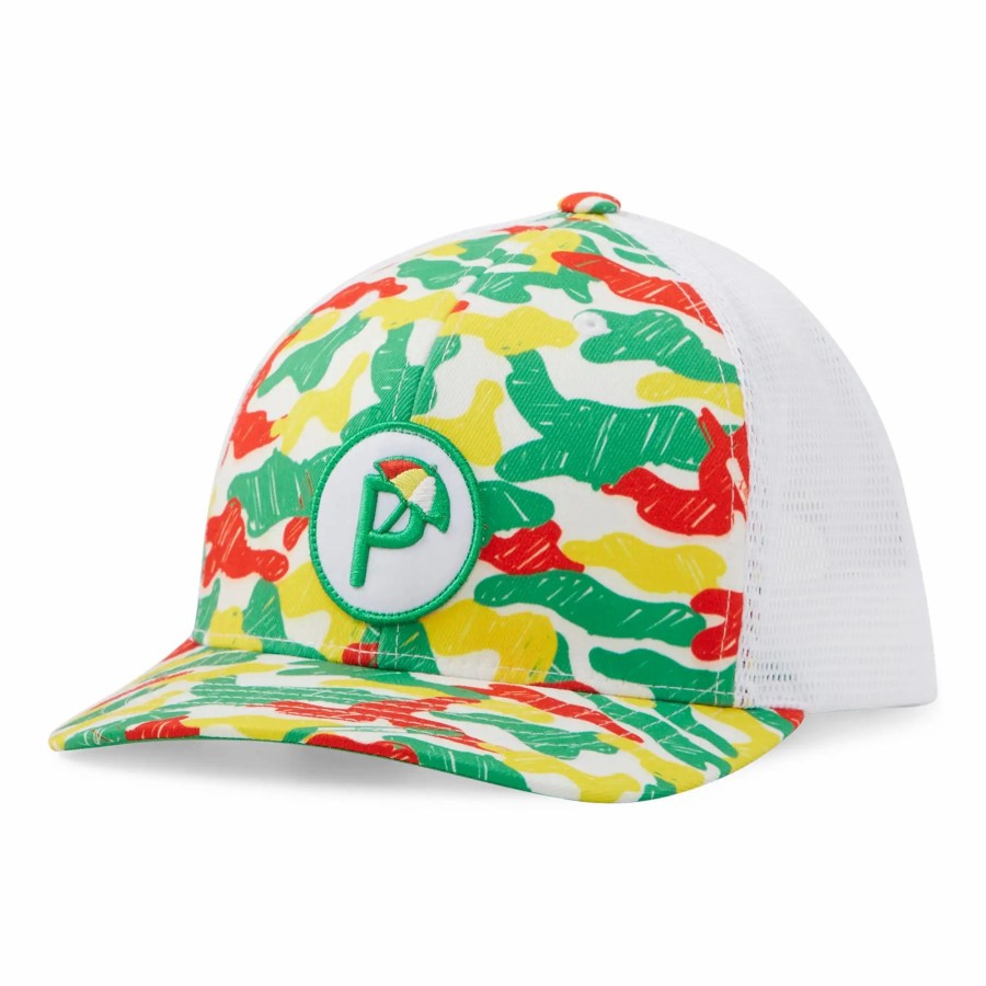 * Puma Golf Api Collection Camo P Snapback Cap Headwear