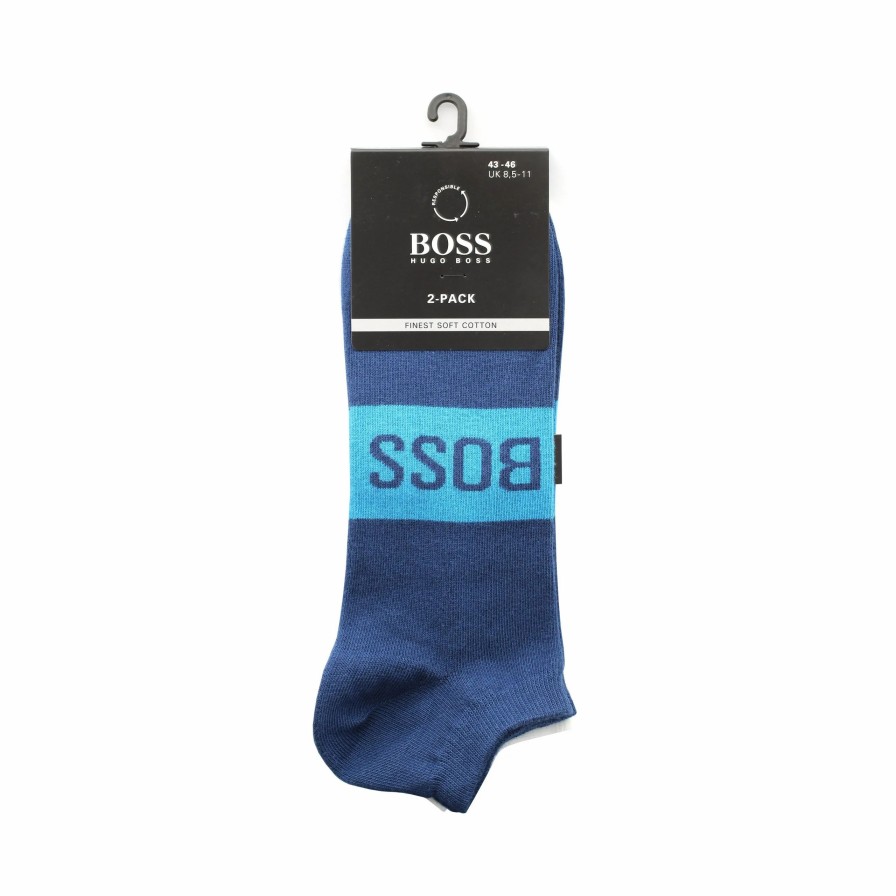 * Boss 2 Pair As Logo Ankle Socks Socks