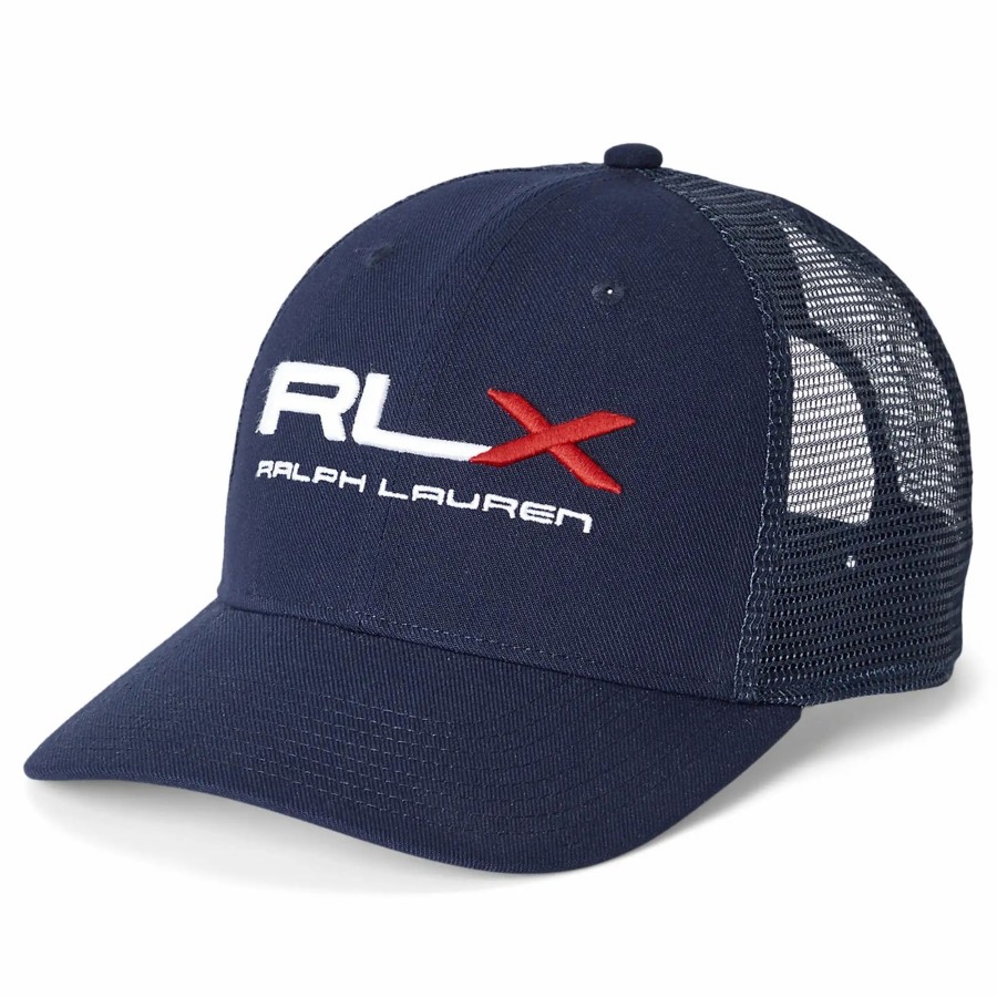 * Rlx Ralph Lauren High-Crown Trucker Cap Headwear