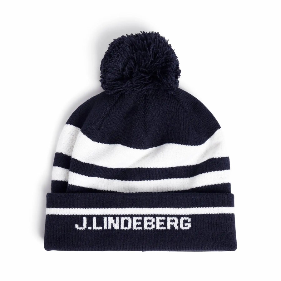 * J.Lindeberg Stripe Beanie Hat Headwear