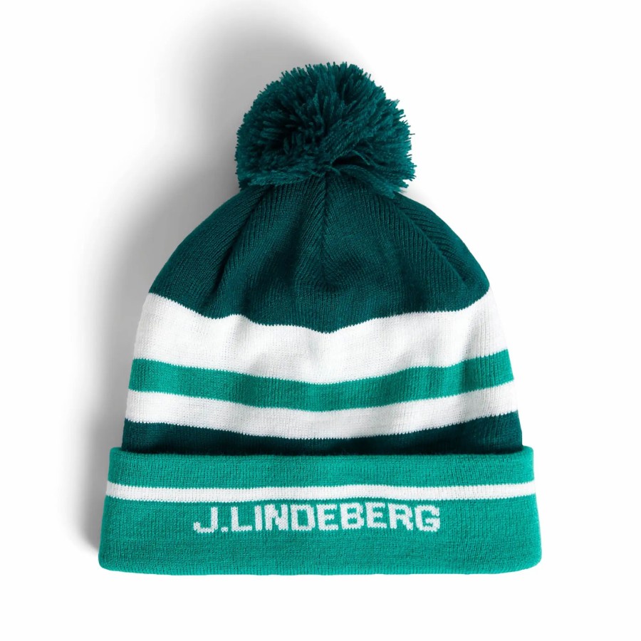 * J.Lindeberg Stripe Beanie Hat Headwear