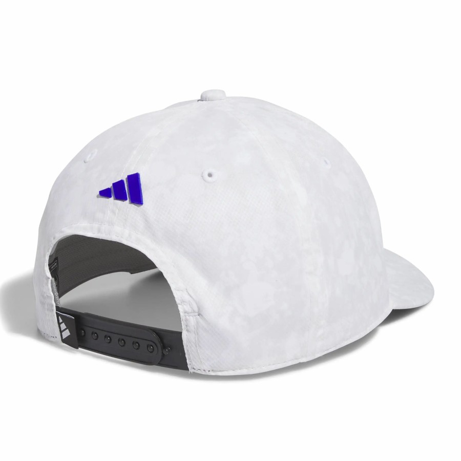 * Adidas Golf Tour 3-Stripes Print Snapback Cap Headwear