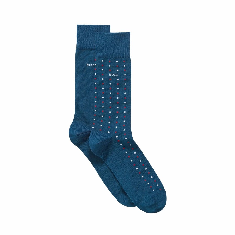 * Boss 2 Pair Mini Pattern Crew Socks Socks