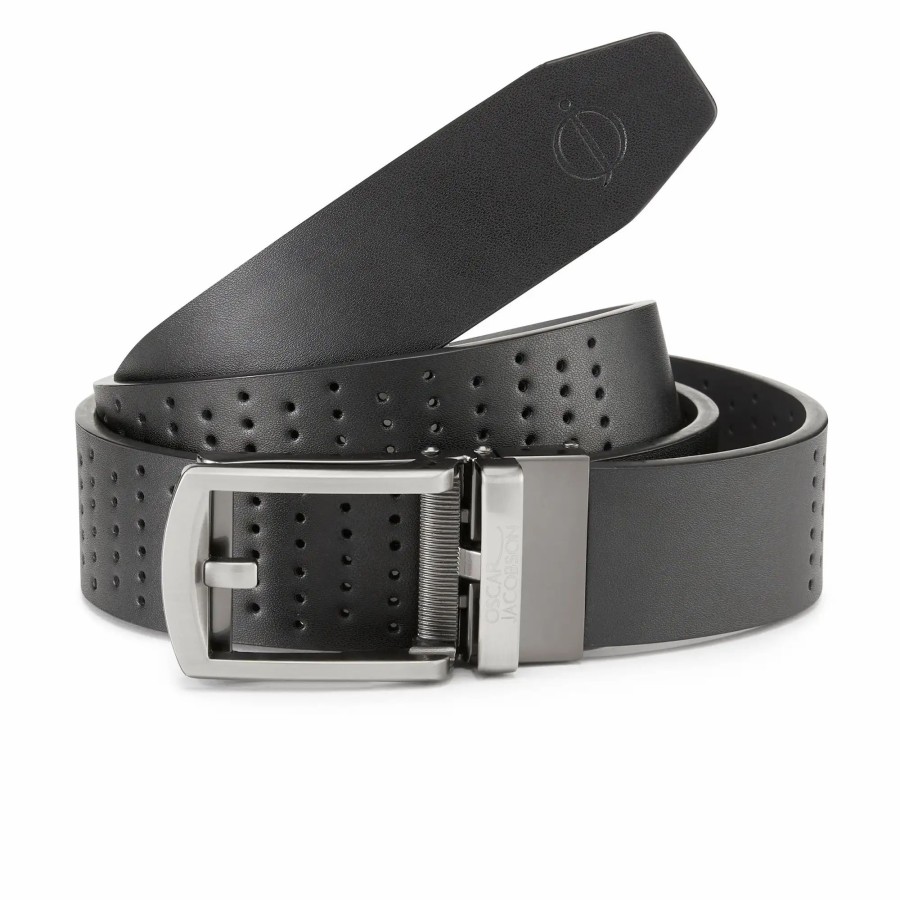 * Oscar Jacobson Shelby Leather Belt Belts