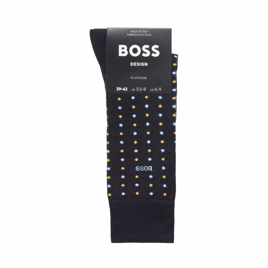 * Boss 2 Pair Mini Pattern Crew Socks Socks