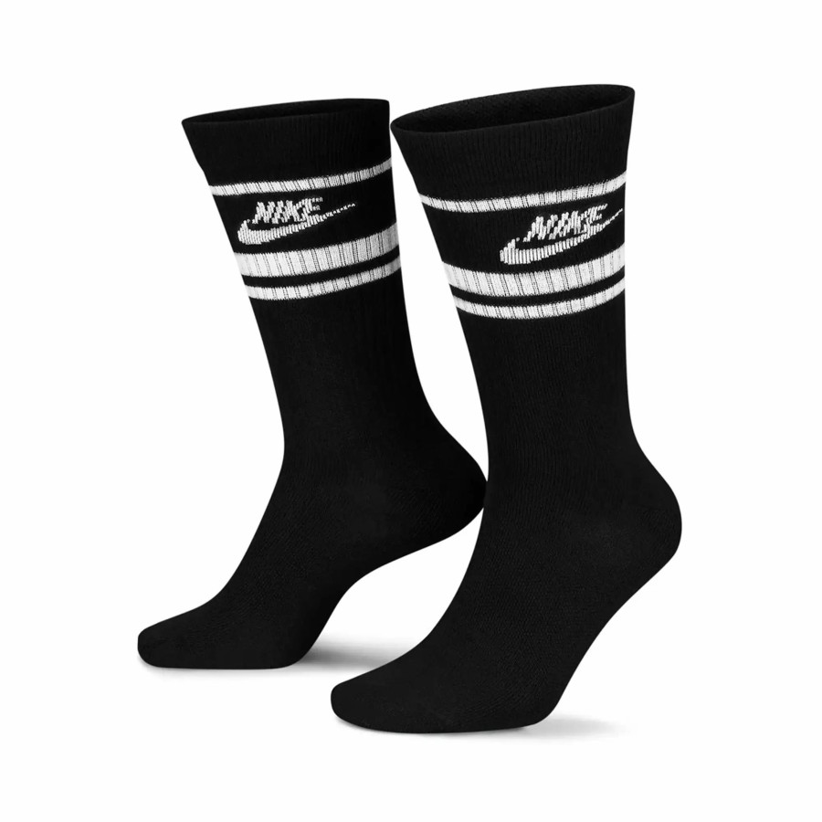 * Nike Golf Everyday Essential Crew Stripe Socks 3 Pair Socks