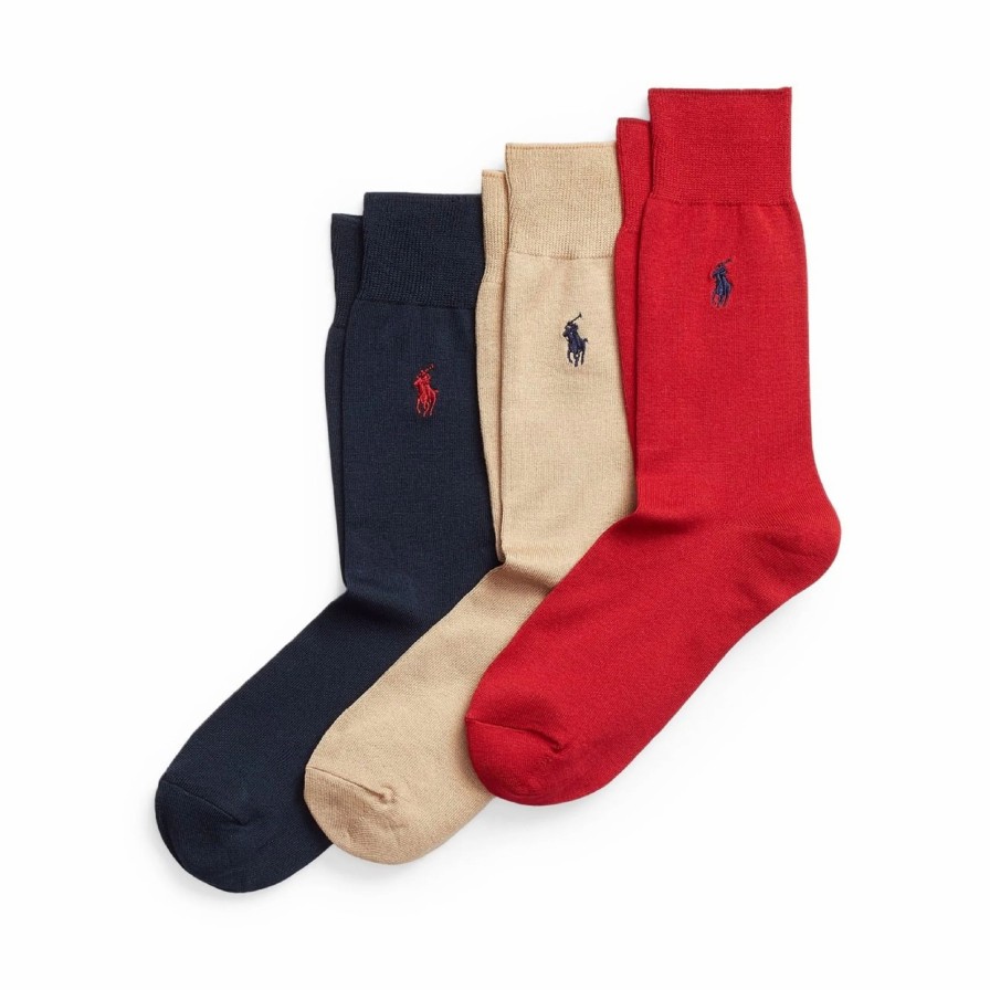 * Polo Ralph Lauren Cotton Socks 3 Pack Socks