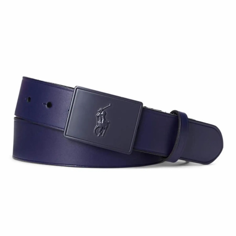 * Polo Ralph Lauren Polo Golf Ralph Lauren Pony Plaque Leather Belt Belts