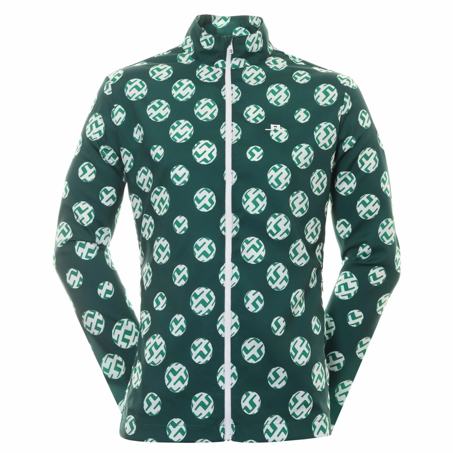 * J.Lindeberg Golf Ash Light Print Packable Jacket Outerwear