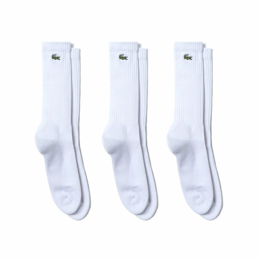 * Lacoste 3 Pack Crew Cut Socks Socks