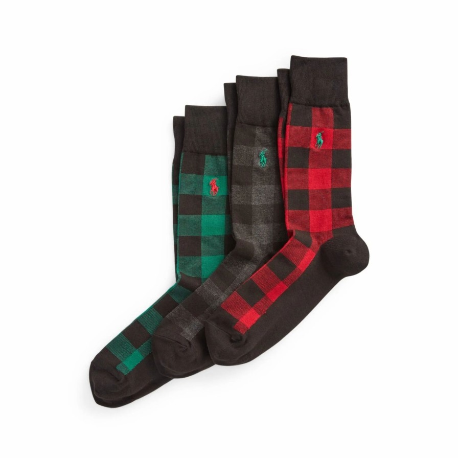 * Polo Ralph Lauren Plaid Crew Socks Gift Set Socks