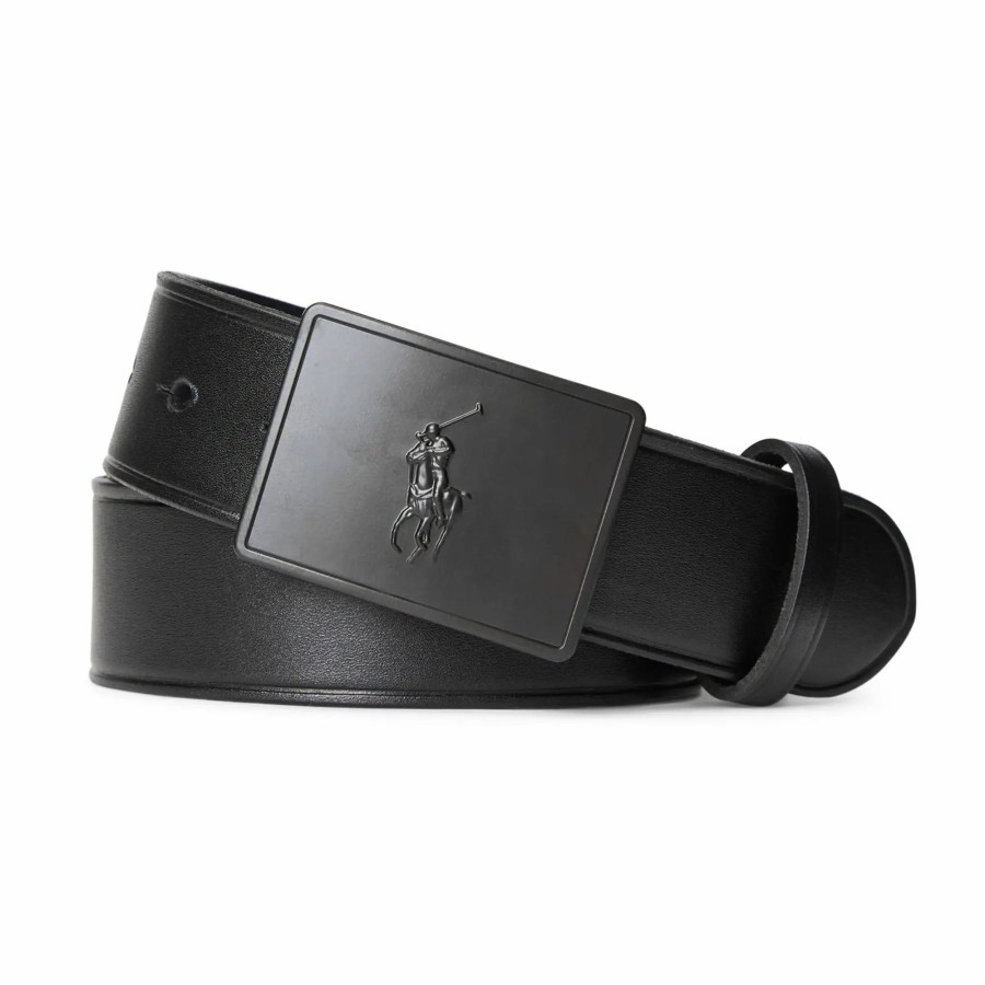 * Polo Ralph Lauren Polo Golf Ralph Lauren Pony Plaque Leather Belt Belts