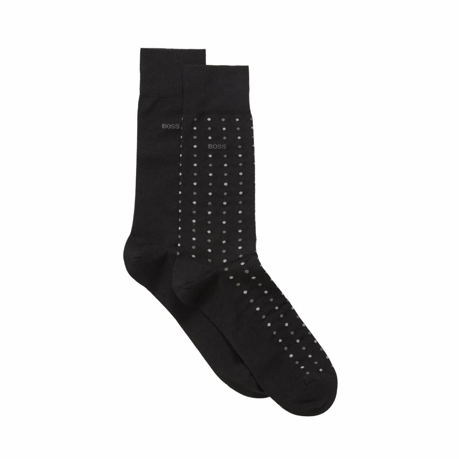 * Boss 2 Pair Mini Pattern Crew Socks Socks