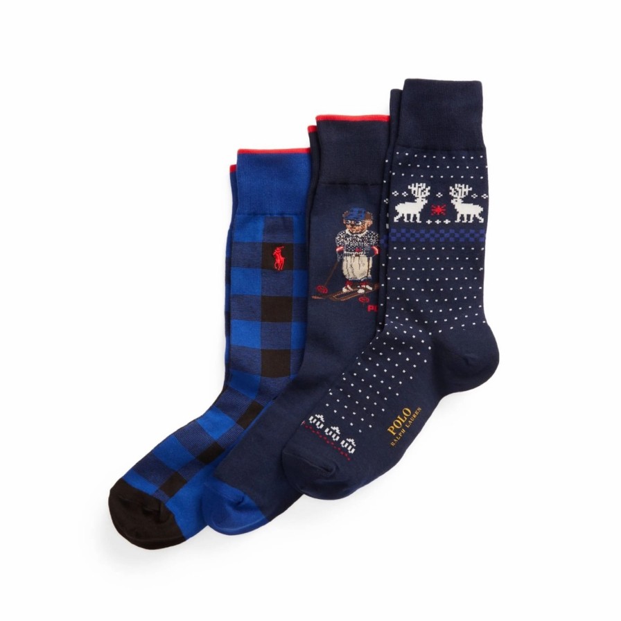 * Polo Ralph Lauren Cortina Bear Crew Socks Gift Set Socks