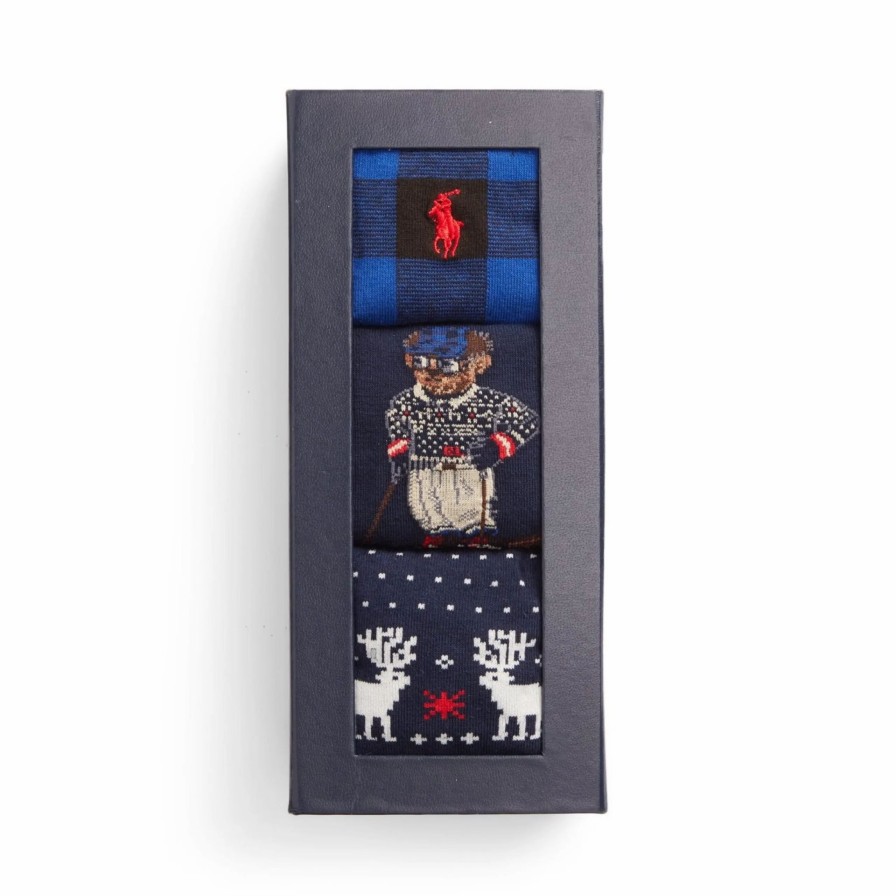 * Polo Ralph Lauren Cortina Bear Crew Socks Gift Set Socks