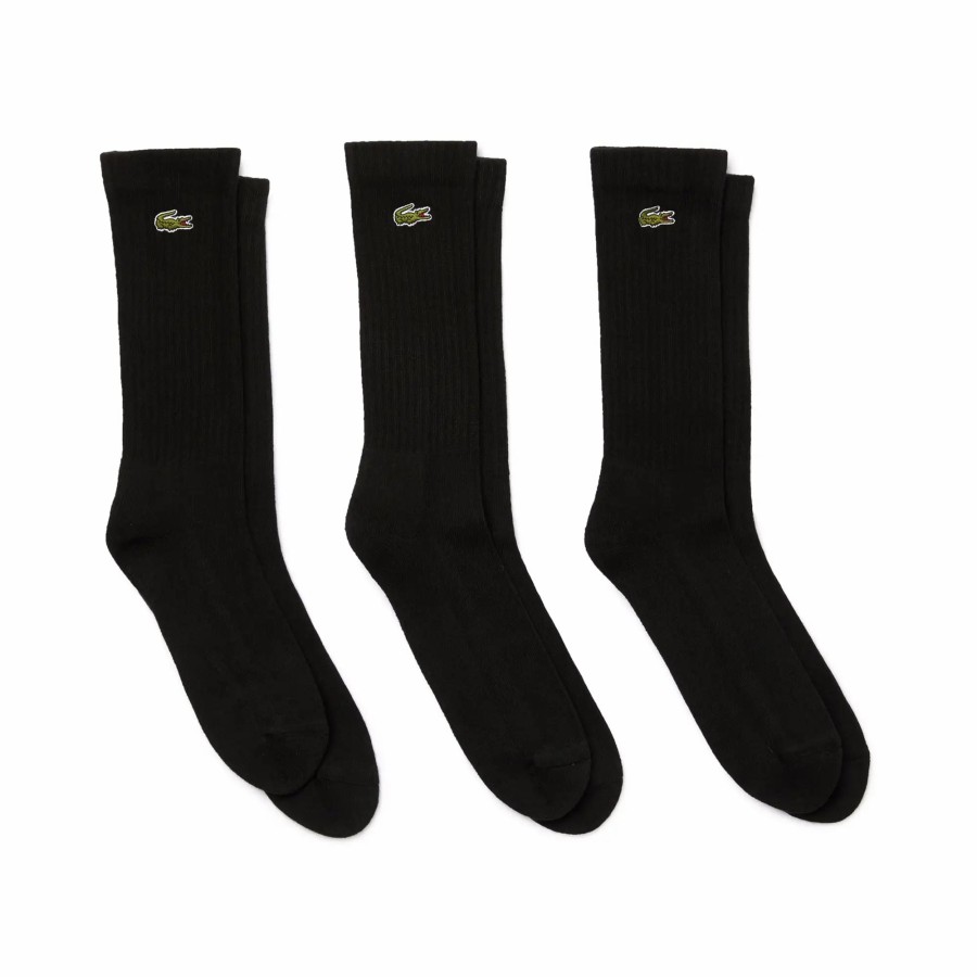 * Lacoste 3 Pack Crew Cut Socks Socks