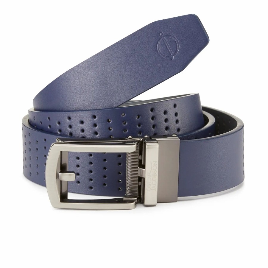 * Oscar Jacobson Shelby Leather Belt Belts