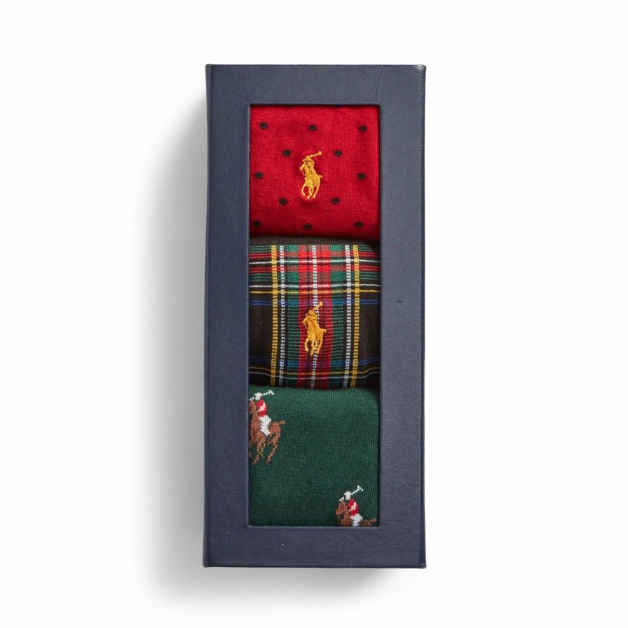 * Polo Ralph Lauren Tartan Pony Crew Socks Gift Set Socks